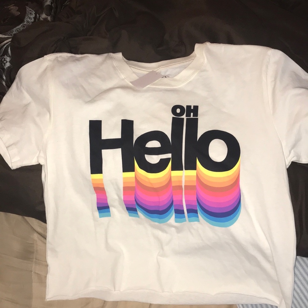 Mighty Fine Hello Crop Top